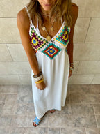 White Handmade Up Dress