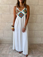 White Handmade Up Dress
