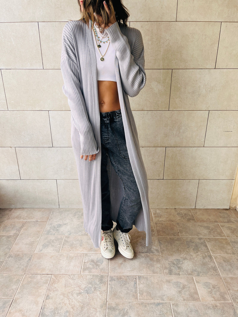 Grey Cotton Feel Kimono