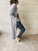 Grey Cotton Feel Kimono