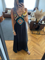 Black Handmade Up Dress