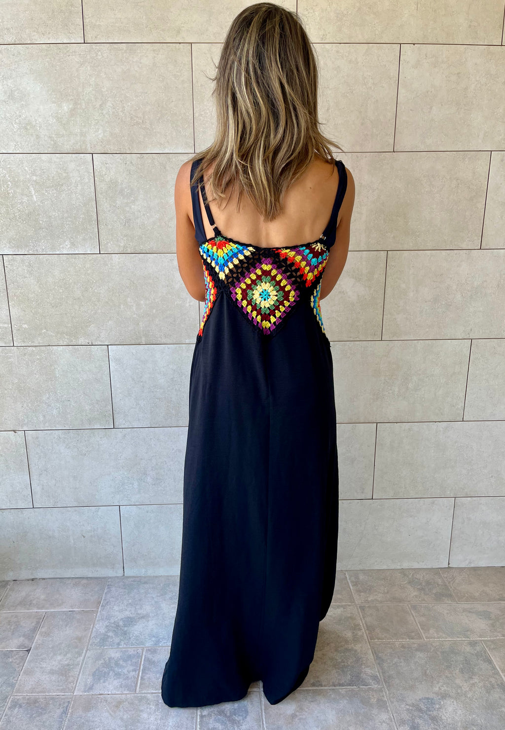 Black Handmade Up Dress