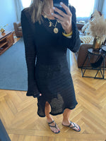 Black Keeping It Casual Crochet Dress Cover Up
