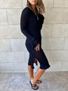 Black Keeping It Casual Crochet Dress Cover Up