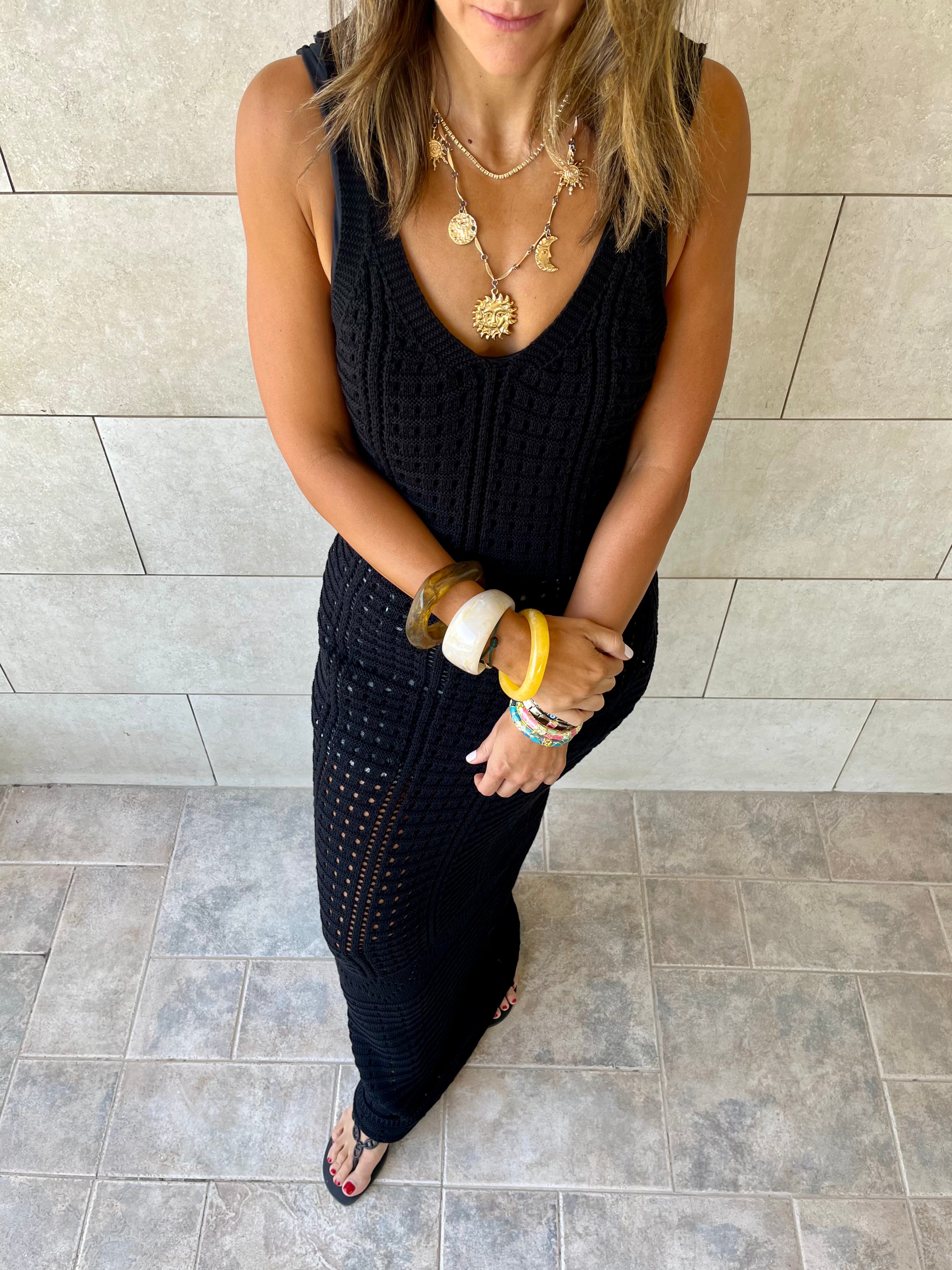 Black Starlight Lined Dress