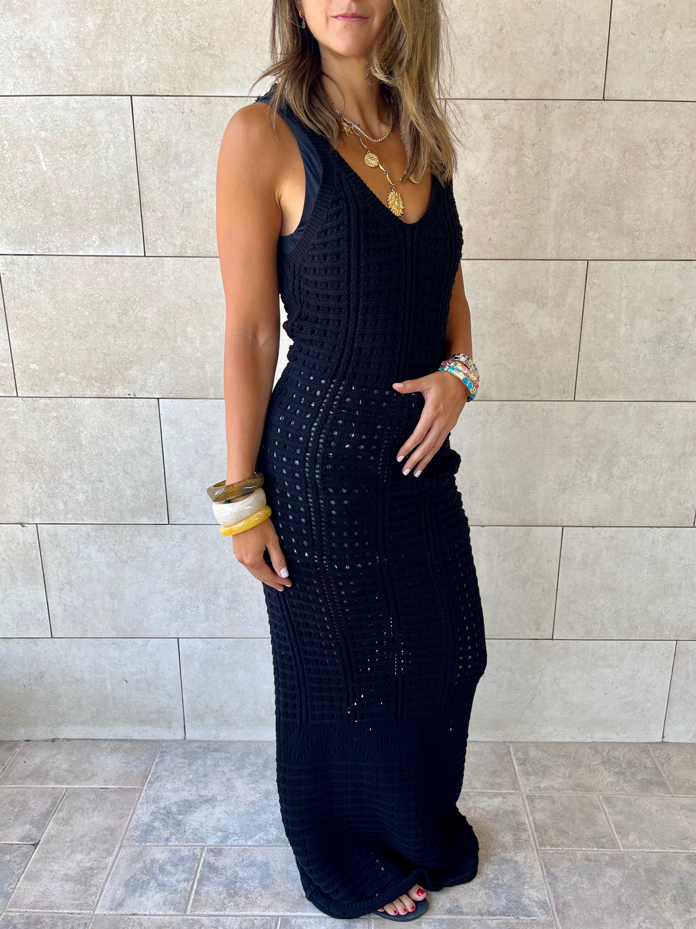 Black Starlight Lined Dress