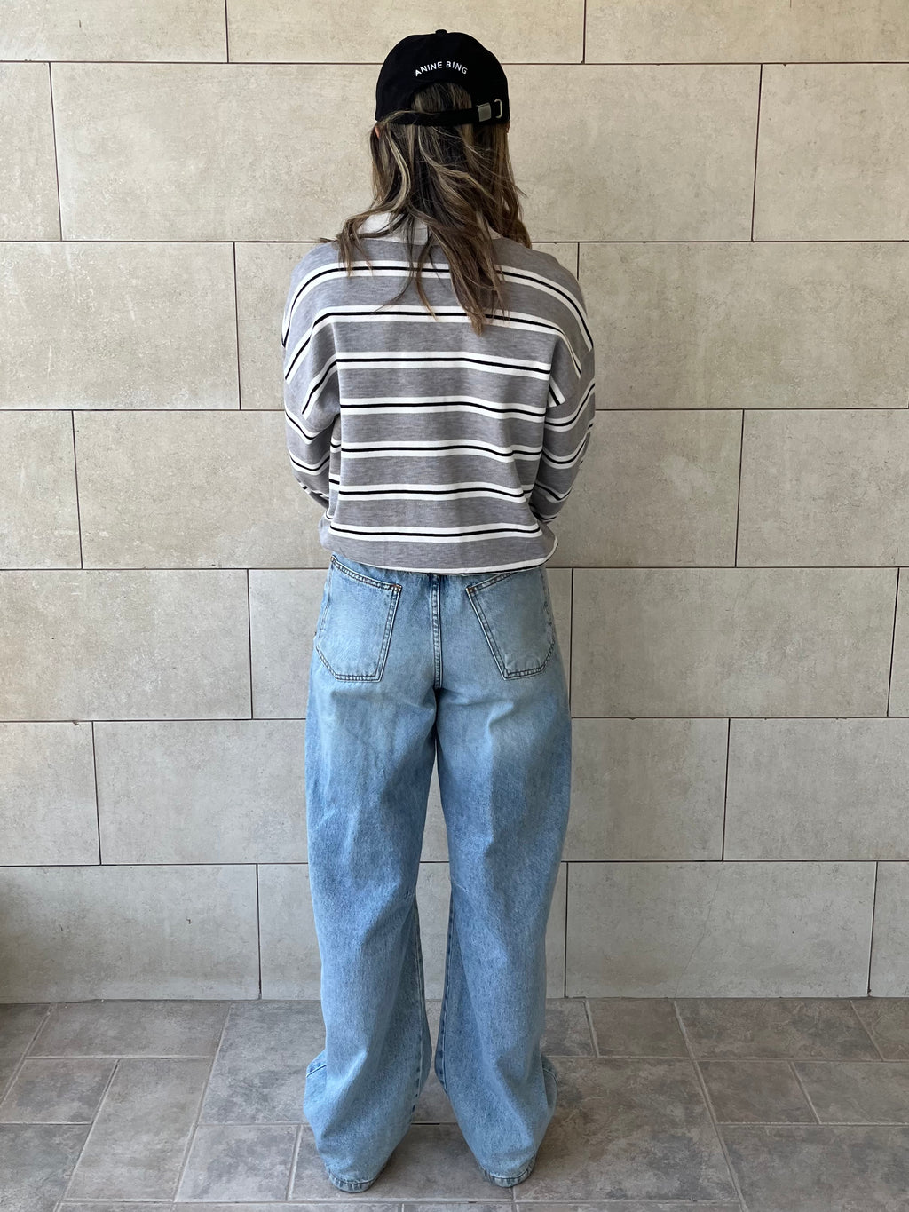 Grey Knit Rugby Shirt