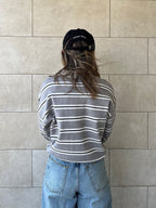 Grey Knit Rugby Shirt