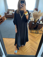 Black Flowy City Dress
