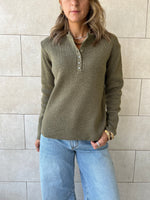Olive Casual Knit Pullover