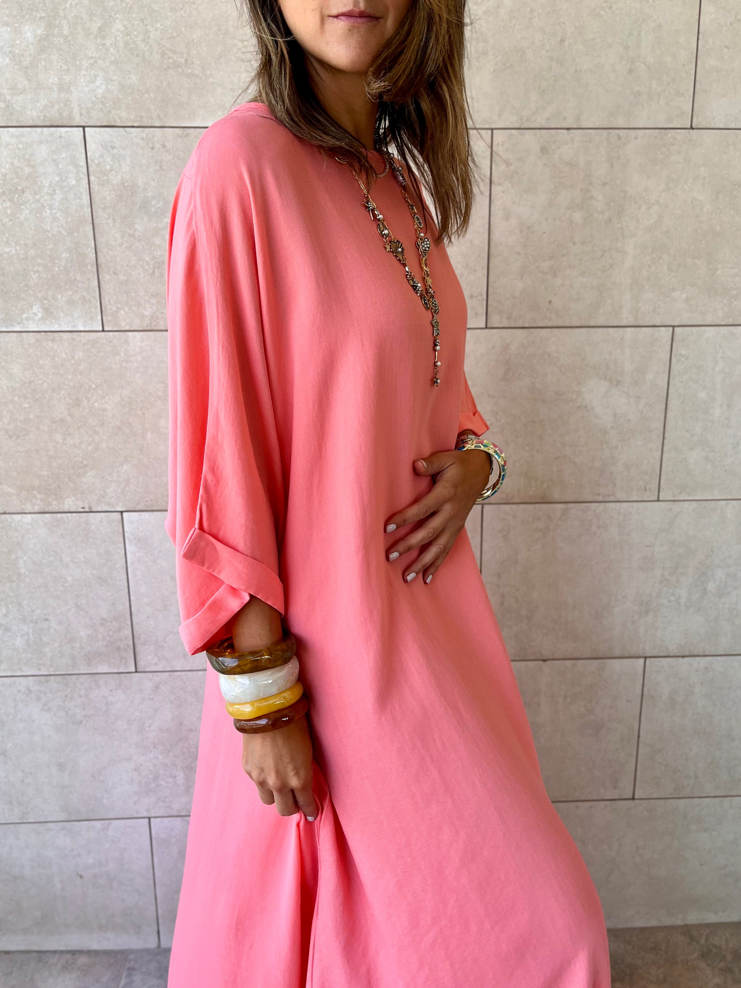 Watermelon Flowy City Dress