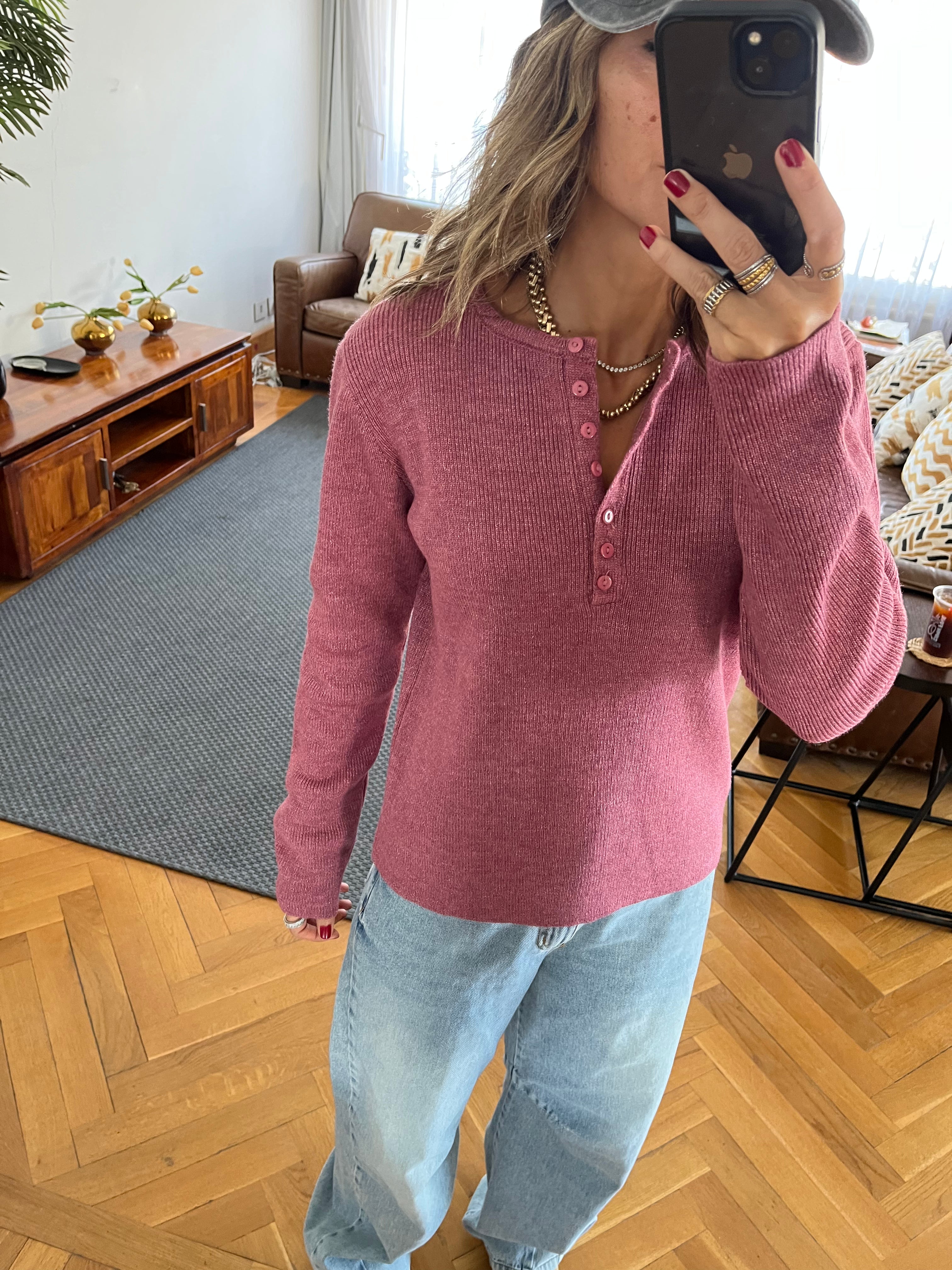 Blush Casual Knit Pullover
