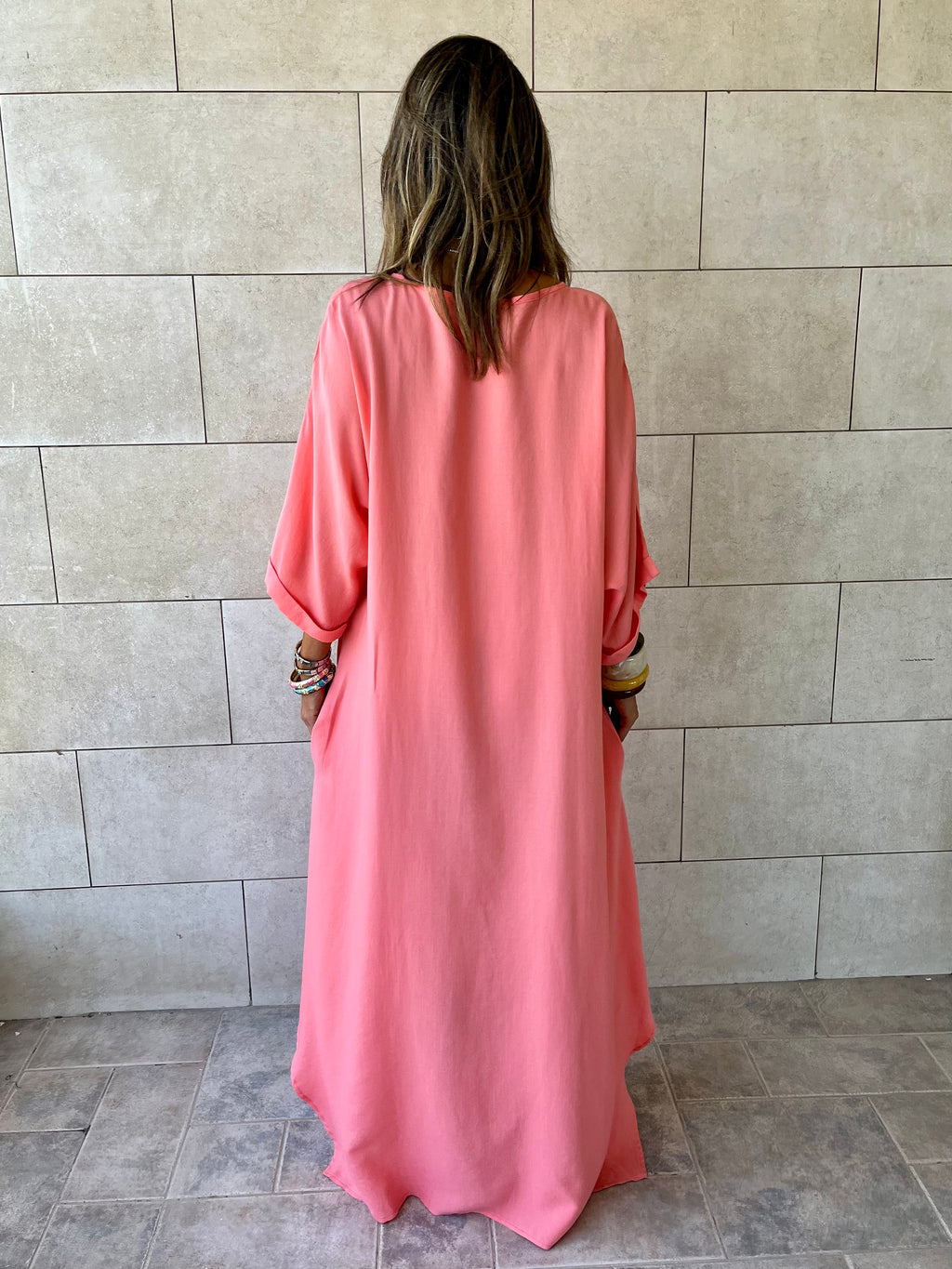 Watermelon Flowy City Dress