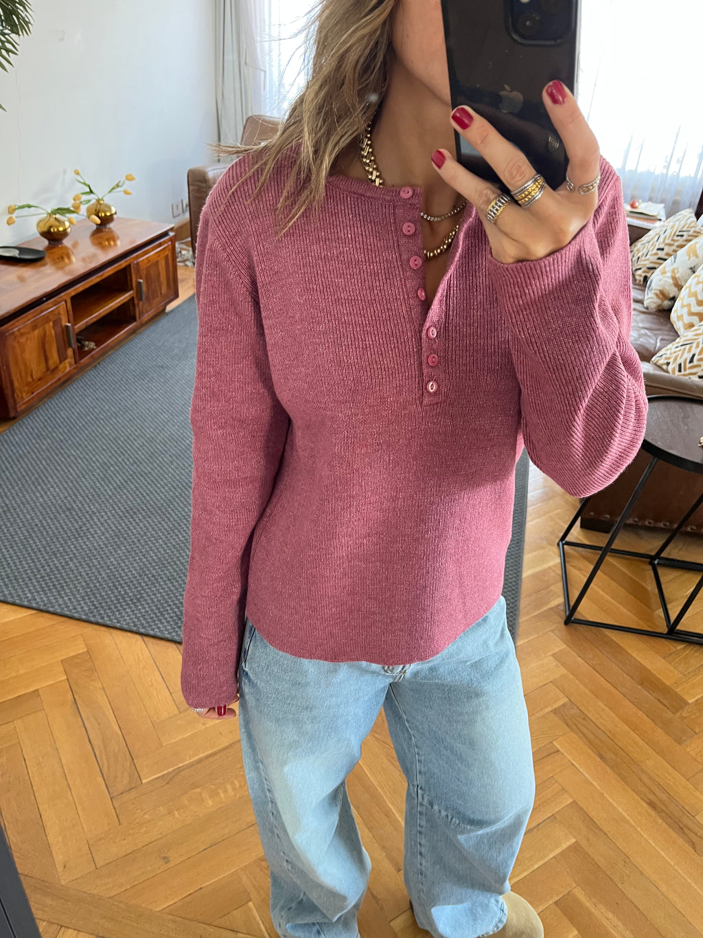 Blush Casual Knit Pullover