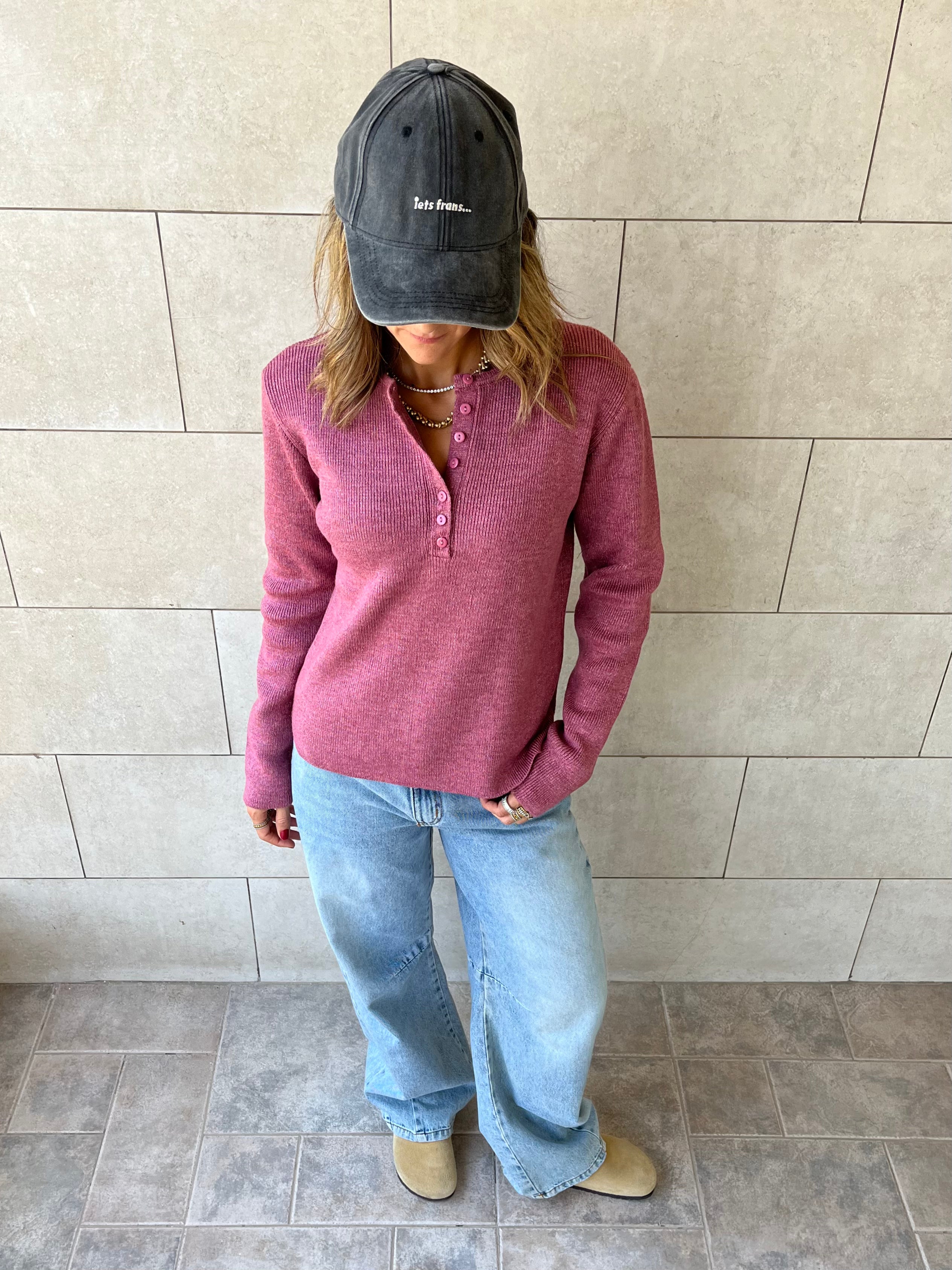 Blush Casual Knit Pullover