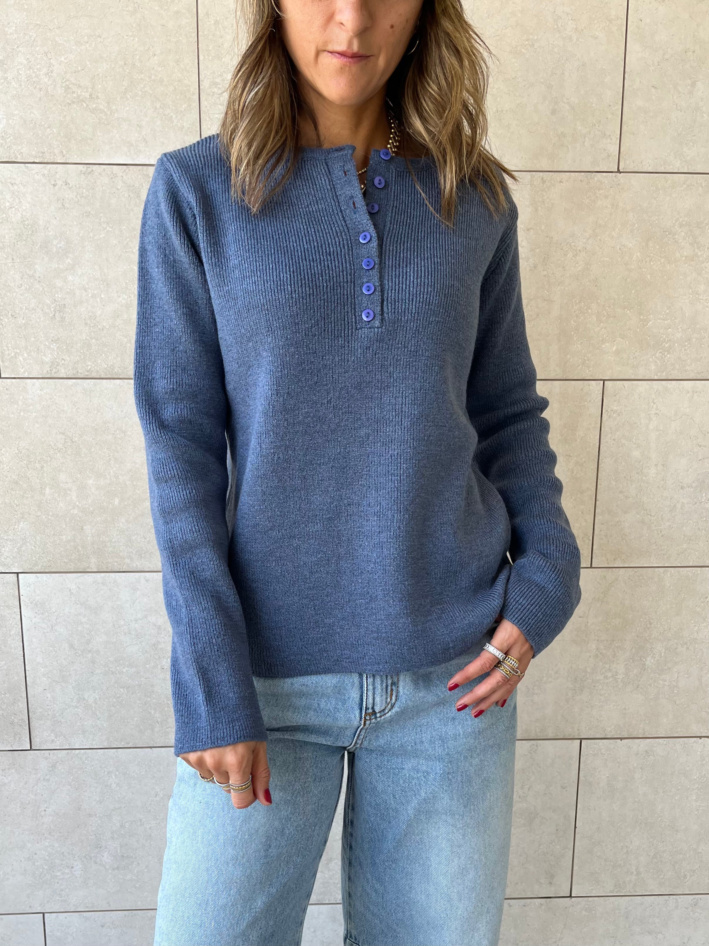 Navy Casual Knit Pullover