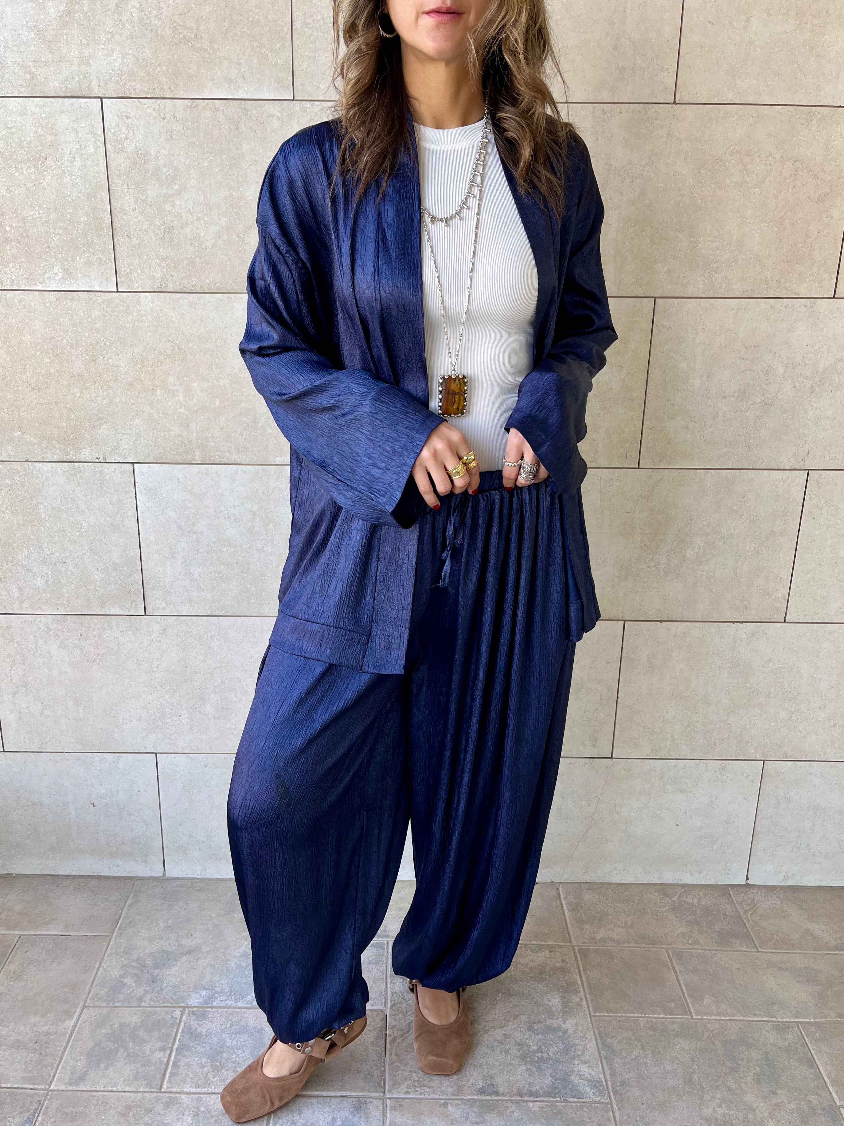 Navy Golden Hour Balloon Pants