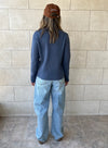 Navy Casual Knit Pullover