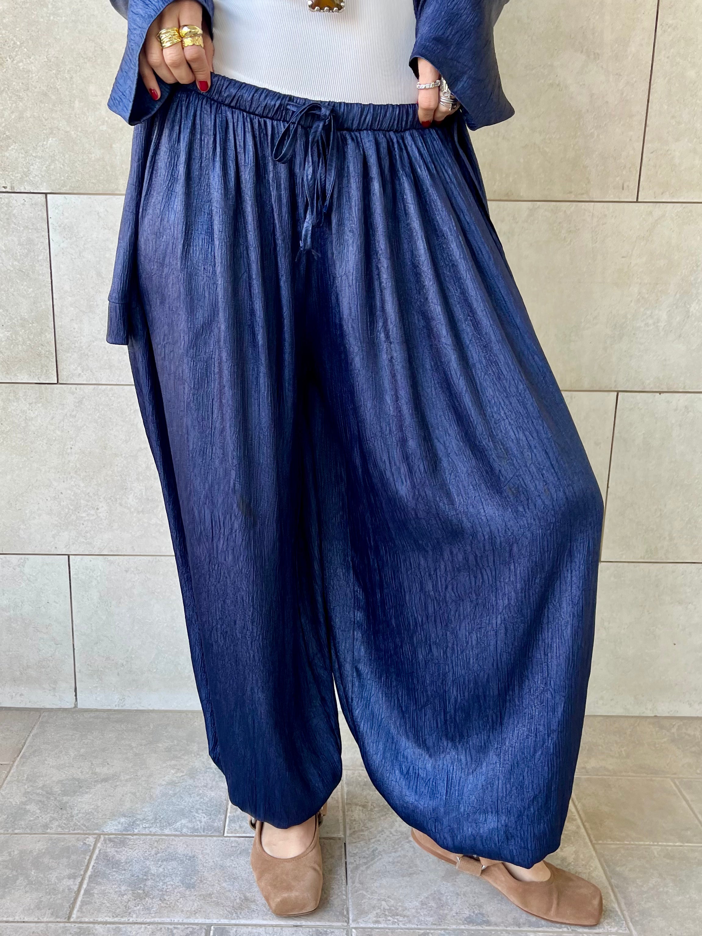 Navy Golden Hour Balloon Pants