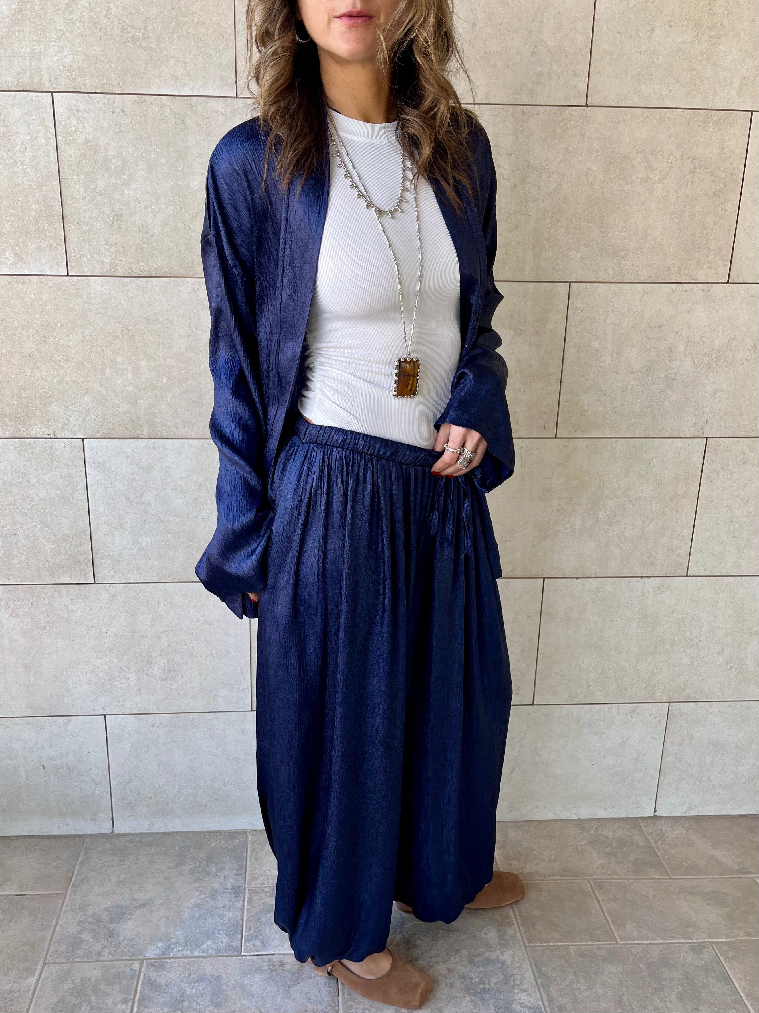 Navy Golden Hour Balloon Pants