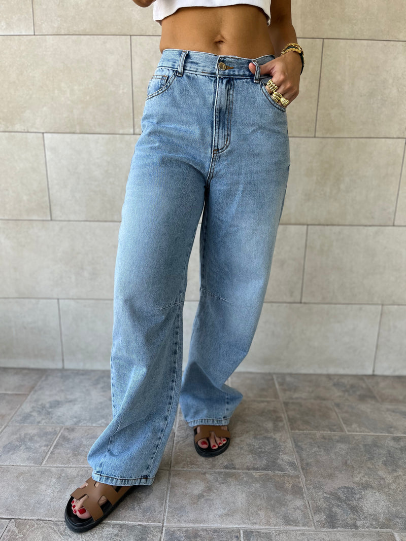 PREORDER Light Blue Balloon Jeans