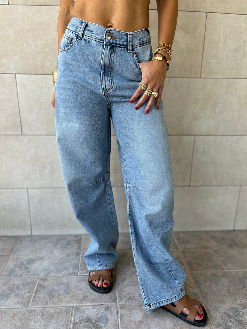PREORDER Light Blue Balloon Jeans