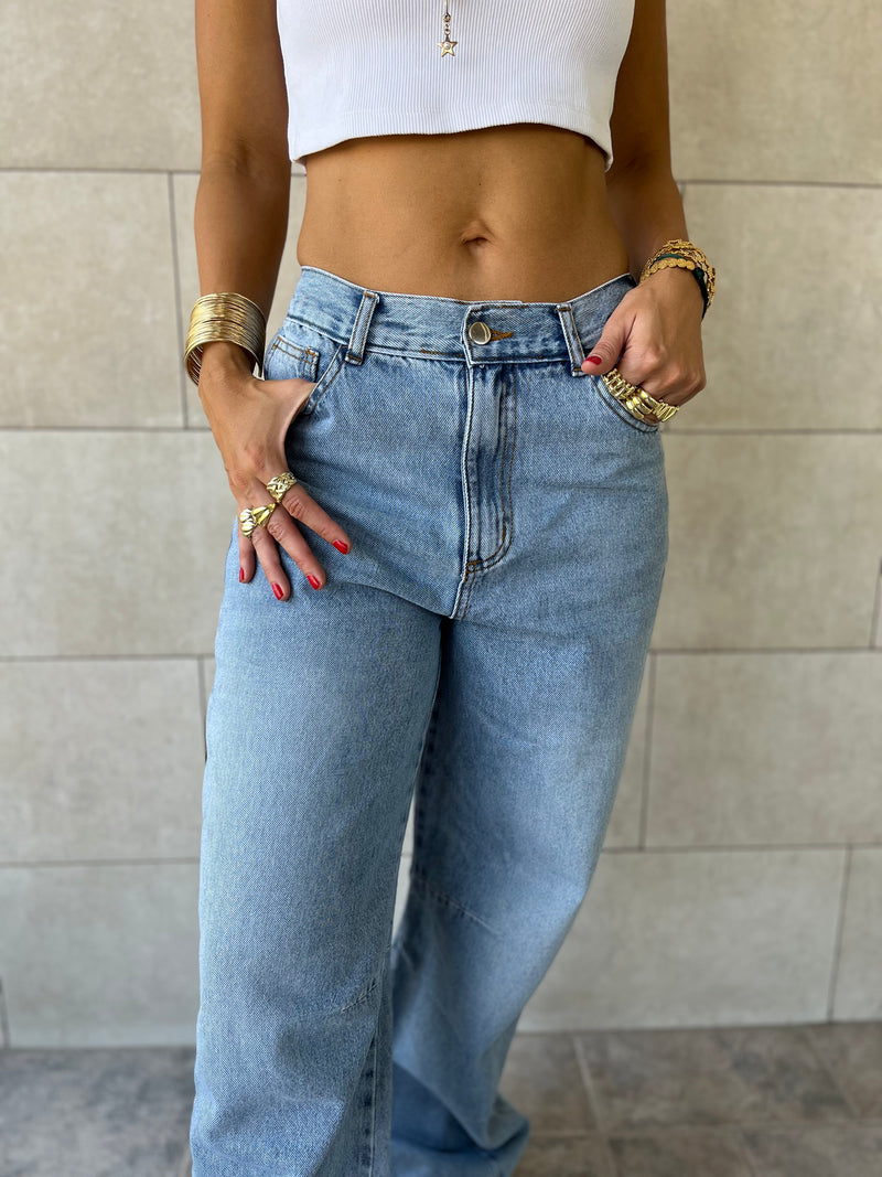 PREORDER Light Blue Balloon Jeans
