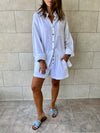 White Boxer Shirt Set