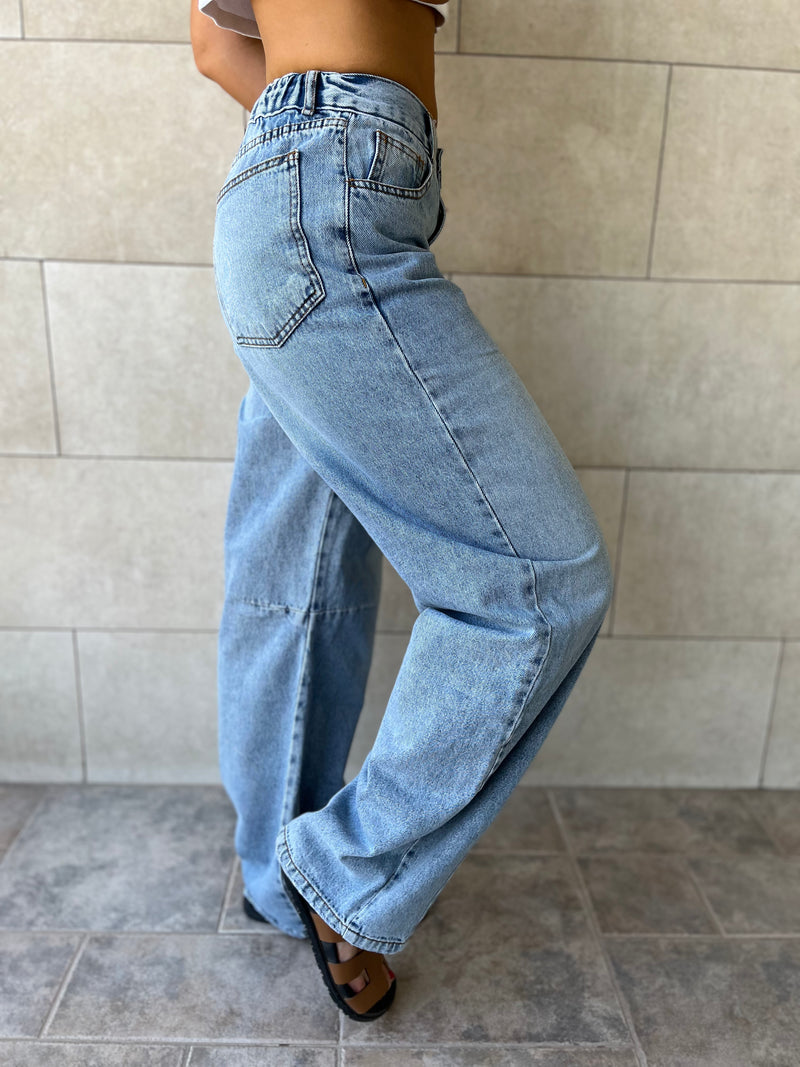 PREORDER Light Blue Balloon Jeans
