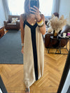 Beige Monaco Middle Line Dress