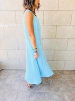 Baby Blue Gypsy Linen Dress
