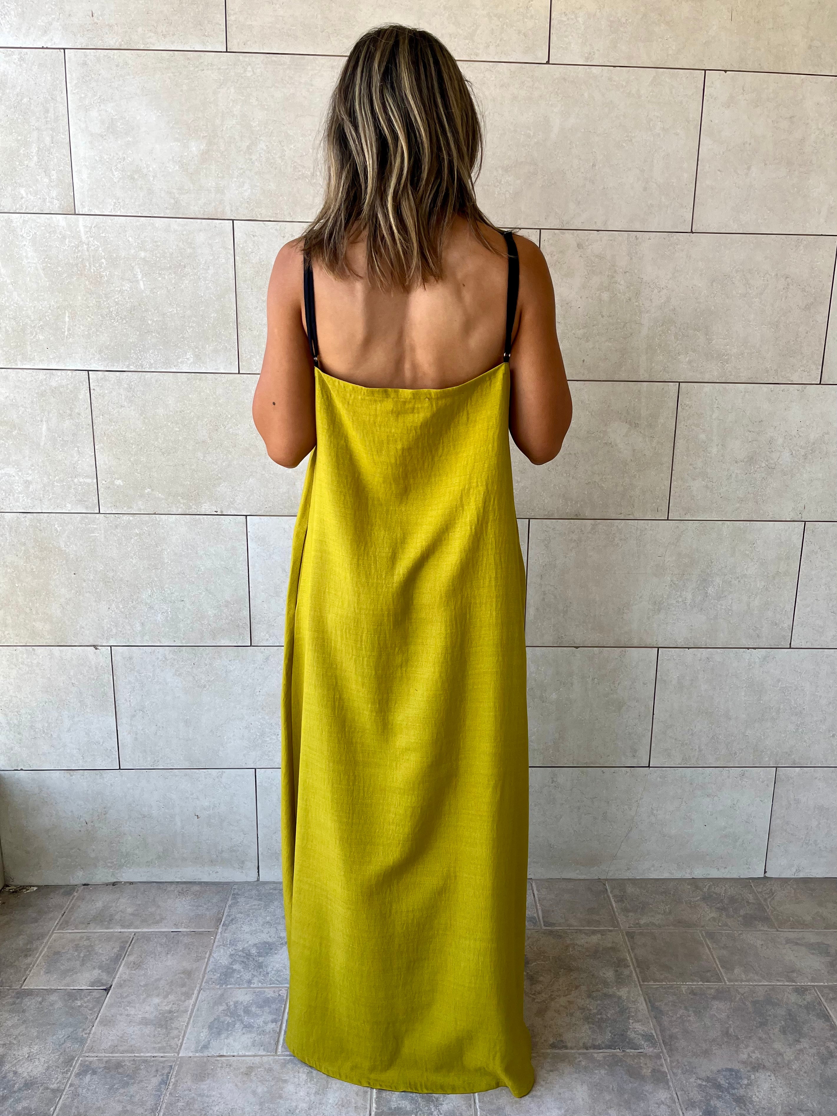 Mustard Monaco Middle Line Dress