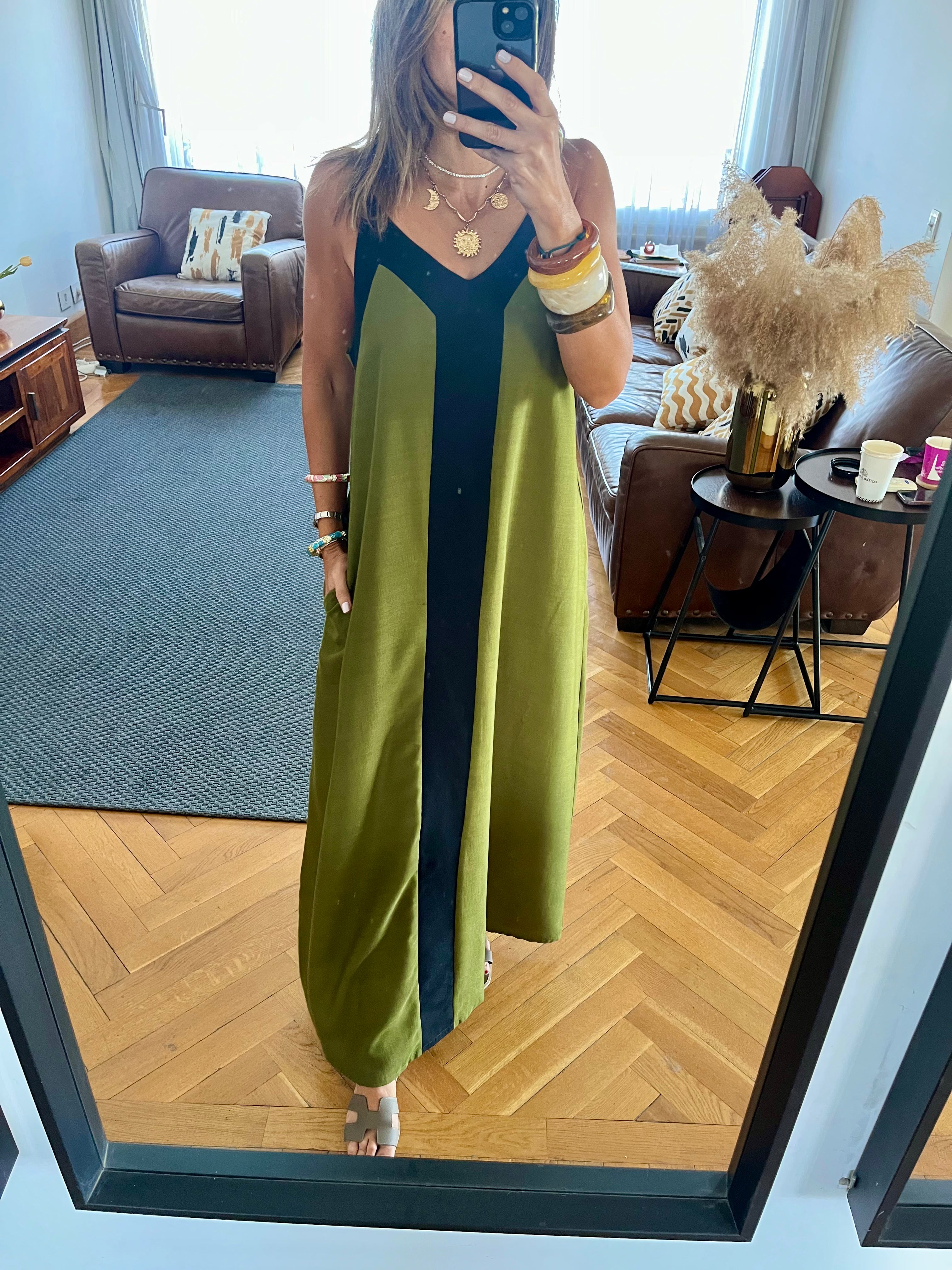 Olive Monaco Middle Line Dress
