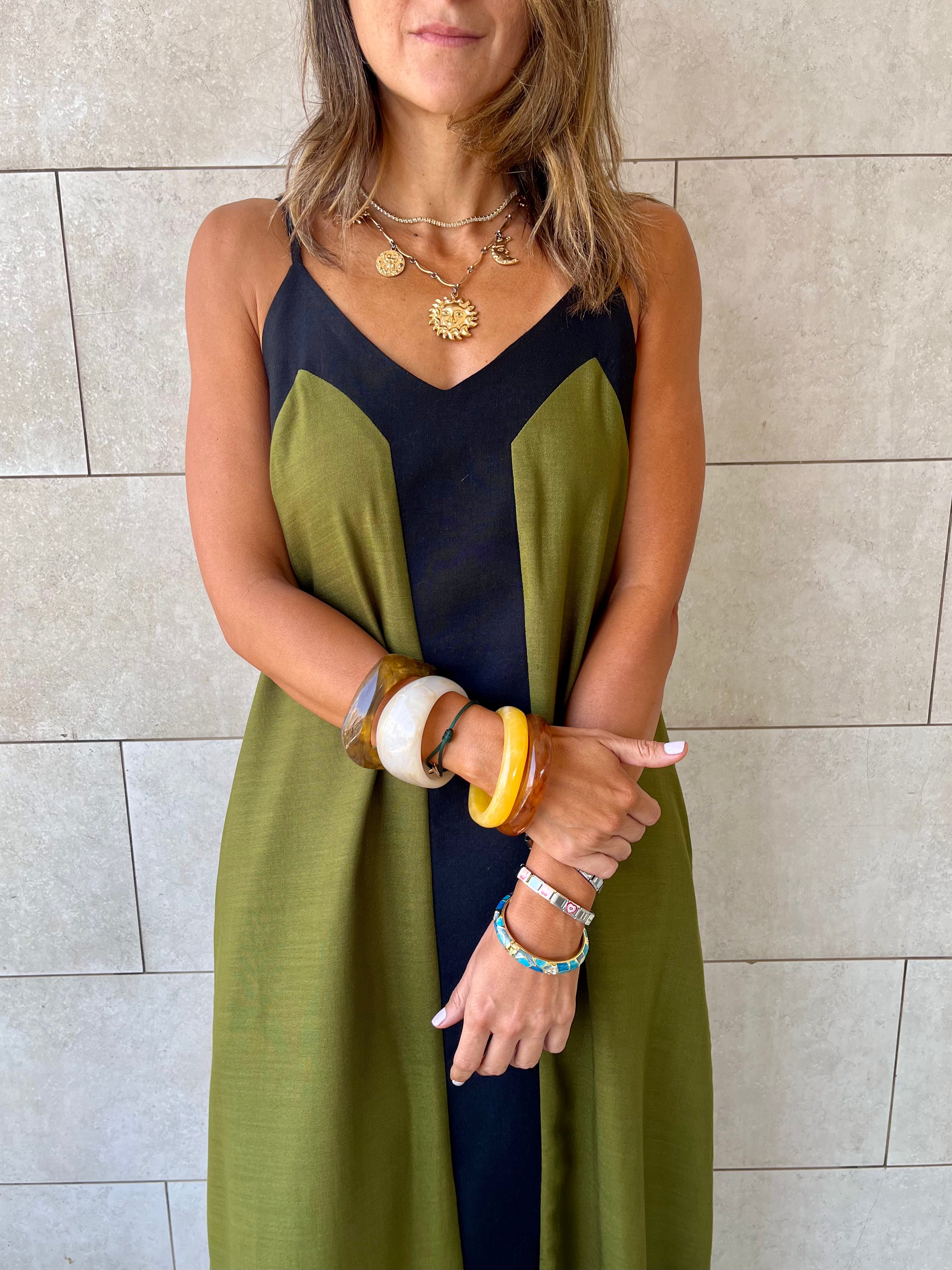 Olive Monaco Middle Line Dress