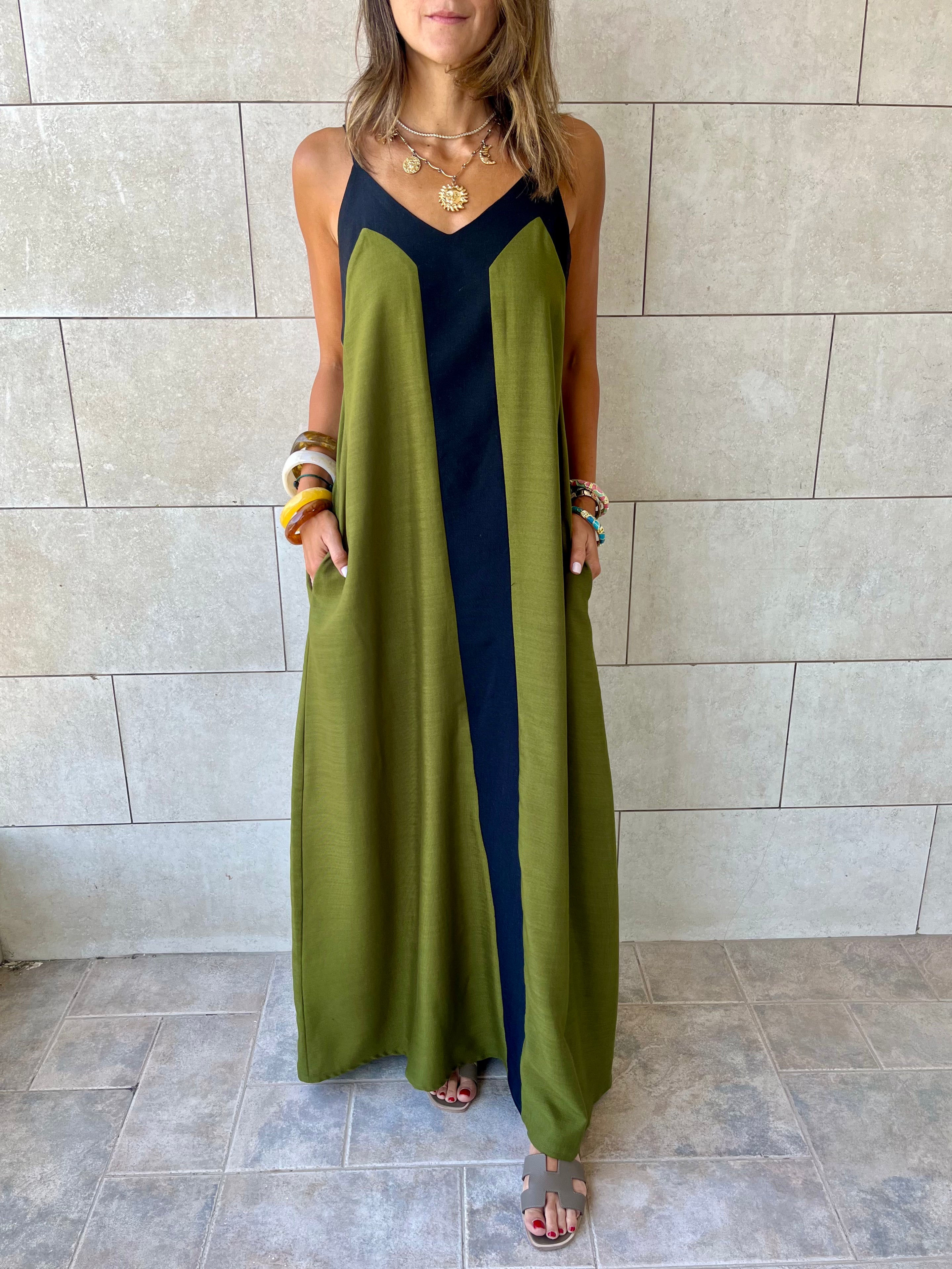 Olive Monaco Middle Line Dress