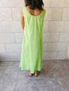 Lime Gypsy Linen Dress