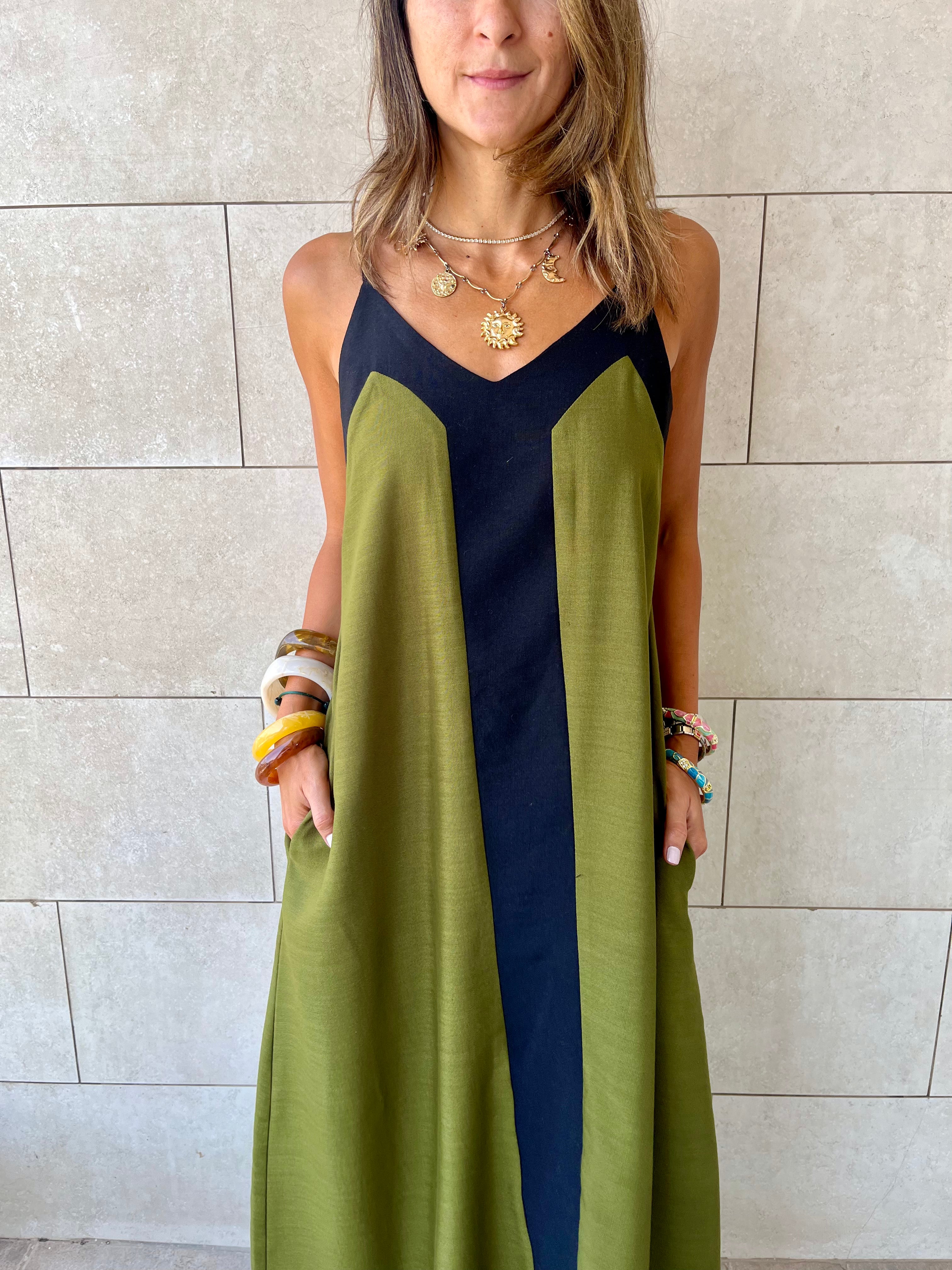 Olive Monaco Middle Line Dress