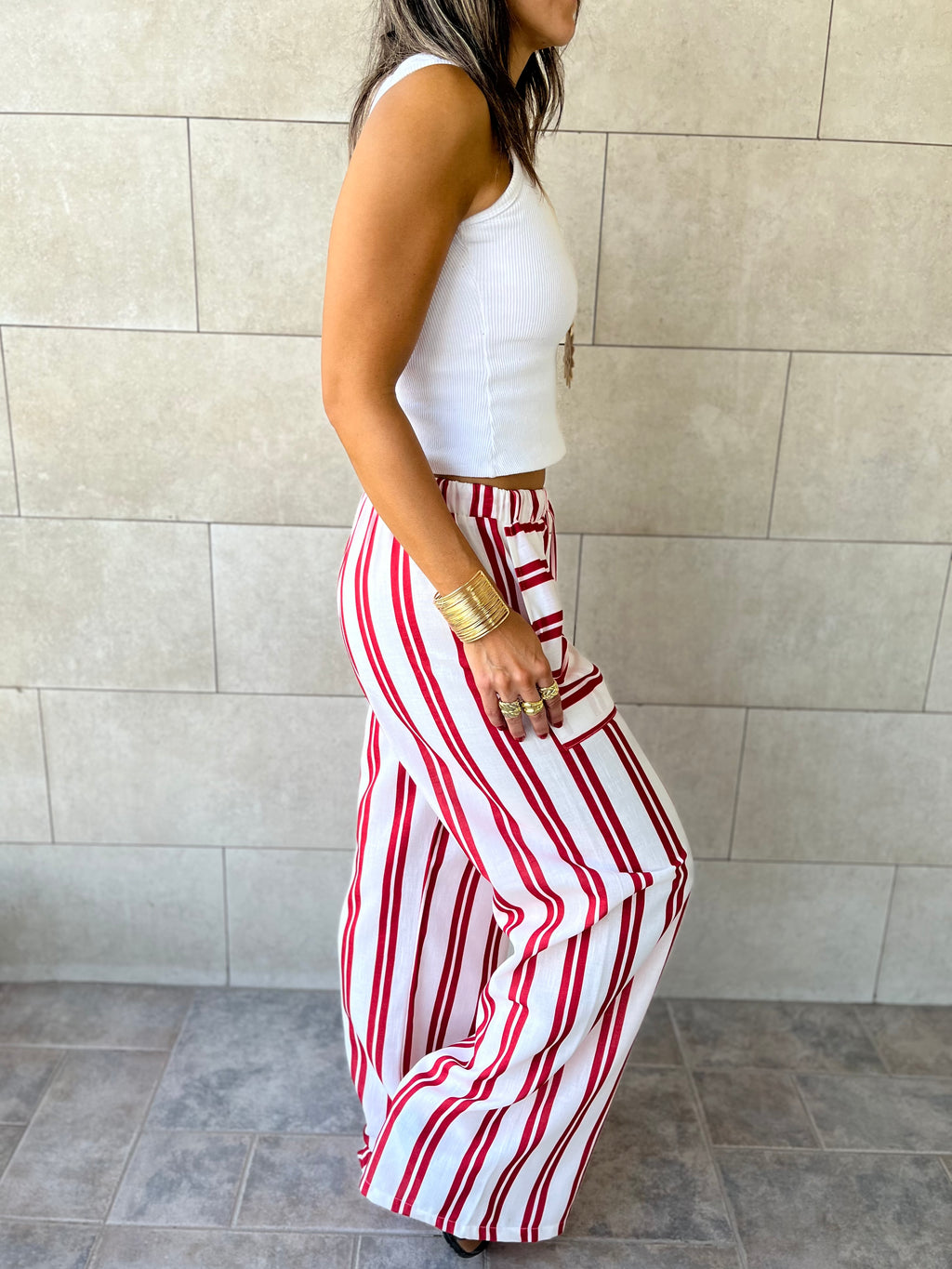 Red You Make My Eid Spring Pants