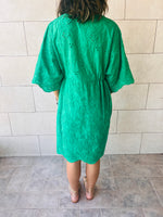 Green Anglaise Mini Dress