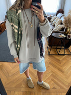 Grey Oversized Essential Sweatshirt
