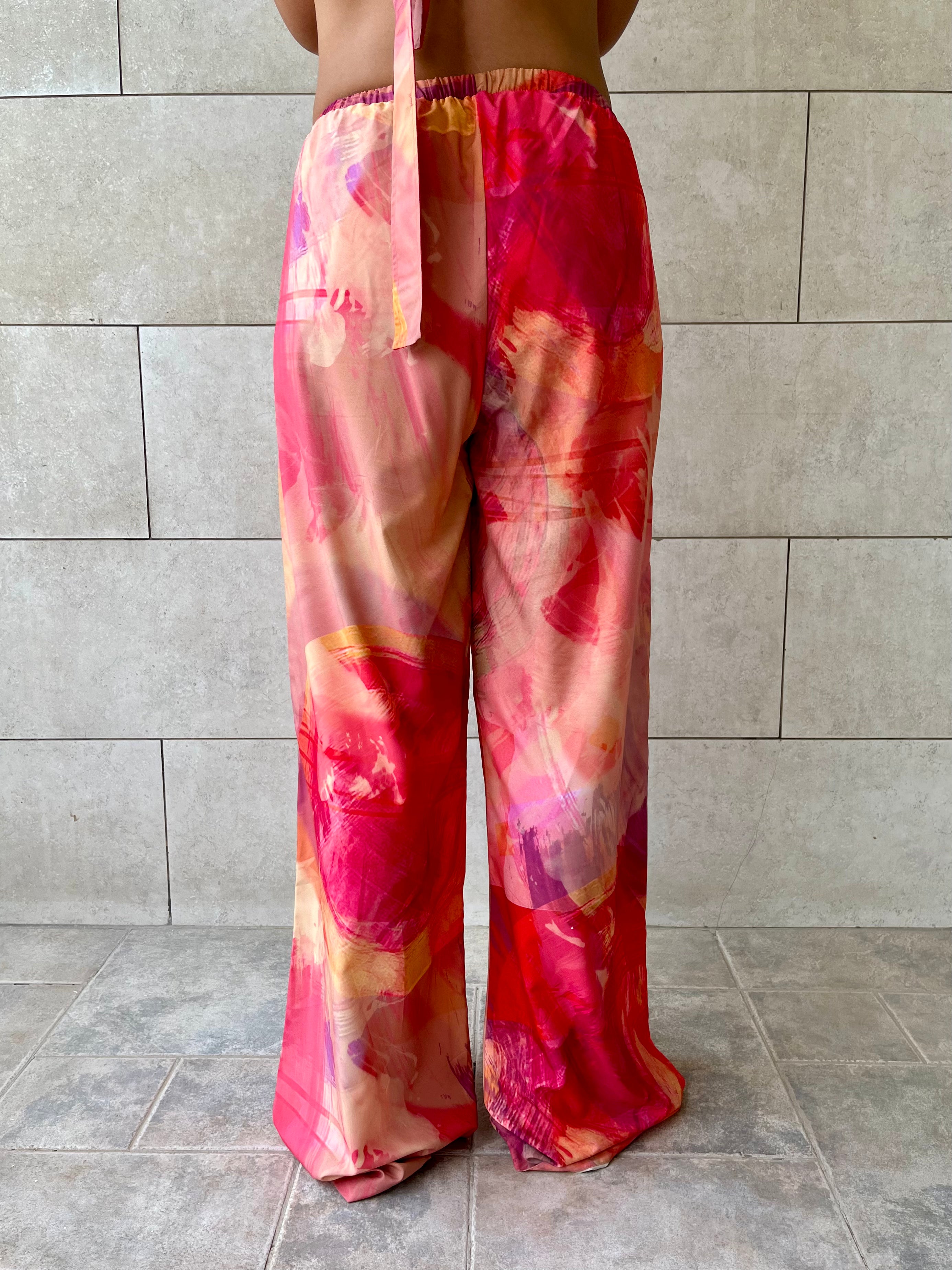 Colorful Elastic Pants