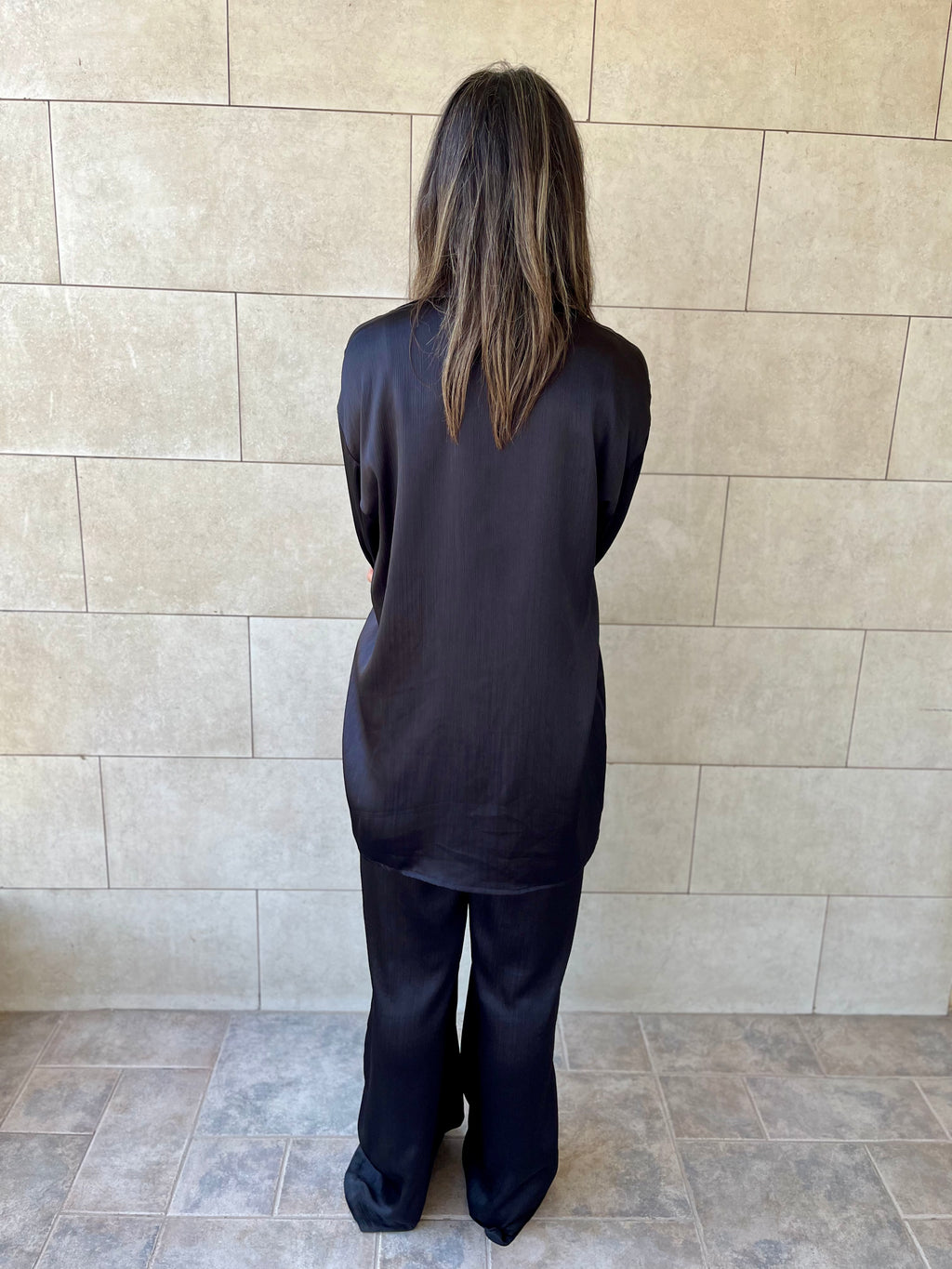 Black Satin Eclipse Set