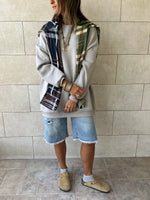 Grey Oversized Essential Sweatshirt
