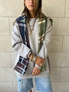 Grey Oversized Essential Sweatshirt