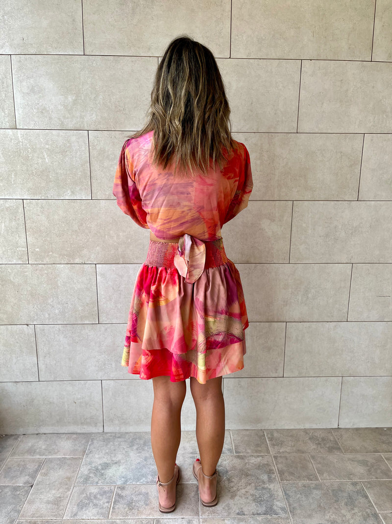 Colorful Wrap Around Top