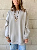 Grey Oversized Essential Sweatshirt