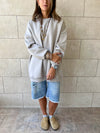 Grey Oversized Essential Sweatshirt