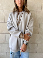 Grey Oversized Essential Sweatshirt