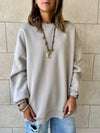 Grey Oversized Essential Sweatshirt