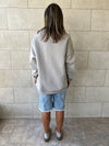Grey Oversized Essential Sweatshirt